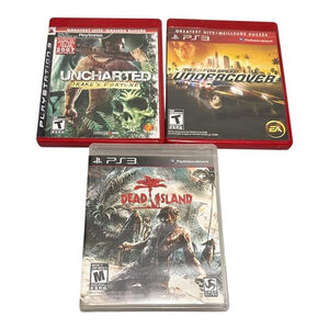 Dead Island Uncharted Need For Speed Sony PlayStation 3 PS3 EMPTY Game Cases Lot